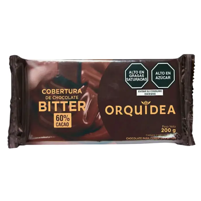 Cobertura Bitter 60% Cacao 200g Orquidea