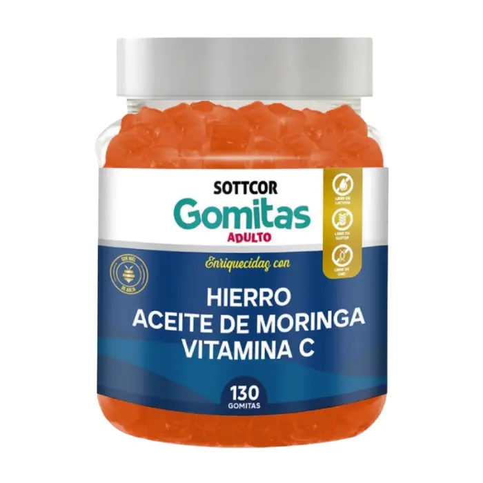 Gomitas De Hierro 130 Unid. Adulto Sottcor
