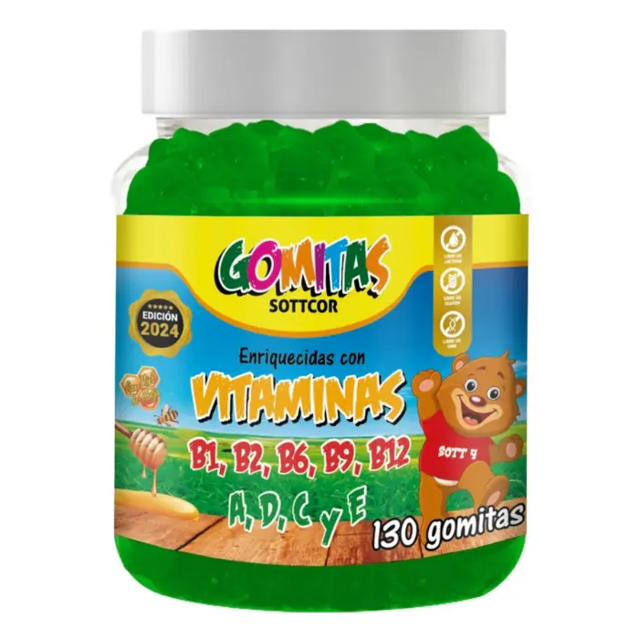 Gomitas de Multivitaminas(Niño) 130unid Sottcor
