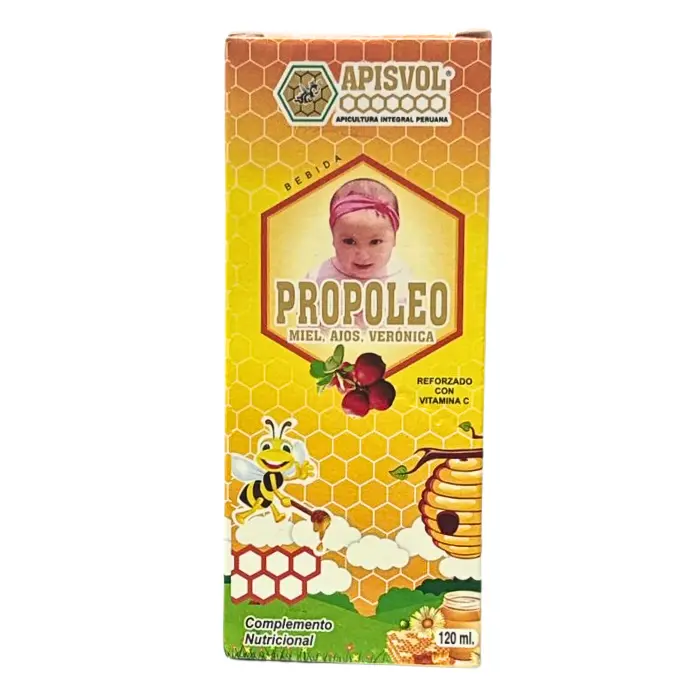 Propoleo con miel, Ajo y Veronica 120ml Apisvol
