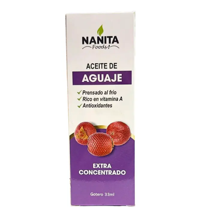 Aceite de Aguaje 33ml NANITA FOODS