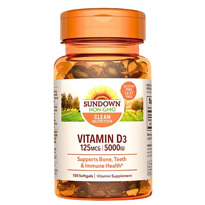 Vitamina D3 5000iu 150cap Sundown
