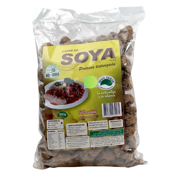 Carne de Soya (Carne) 500gr Hojas Verdes 