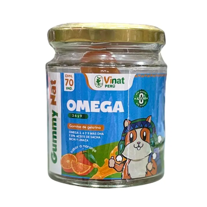 Gomitas De Omega 3, 6 y 9 Kids 70unid Vinat Perú