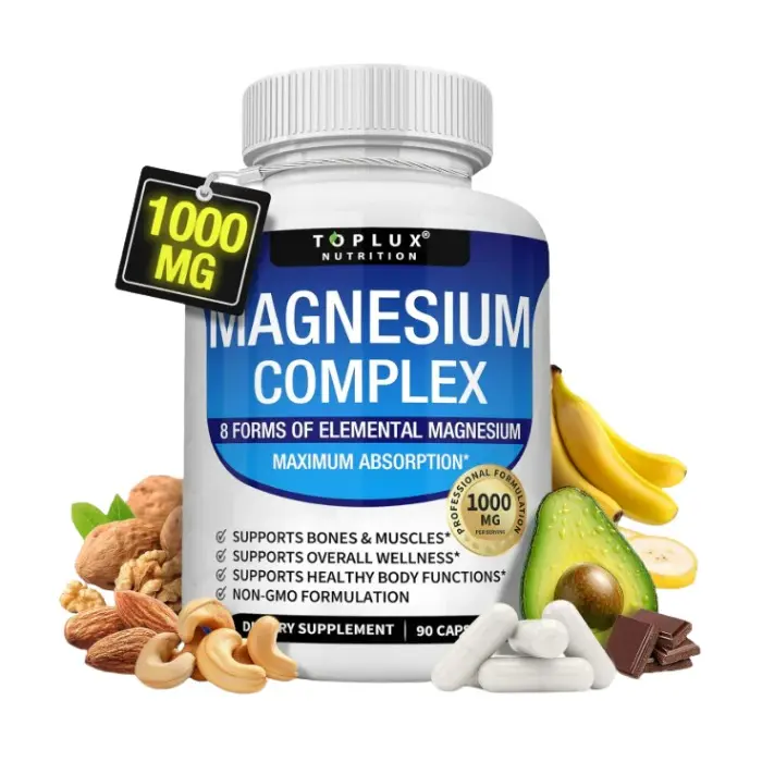 Magnesio Complex 1000mg 90 cápsulas Toplux Nutrition 