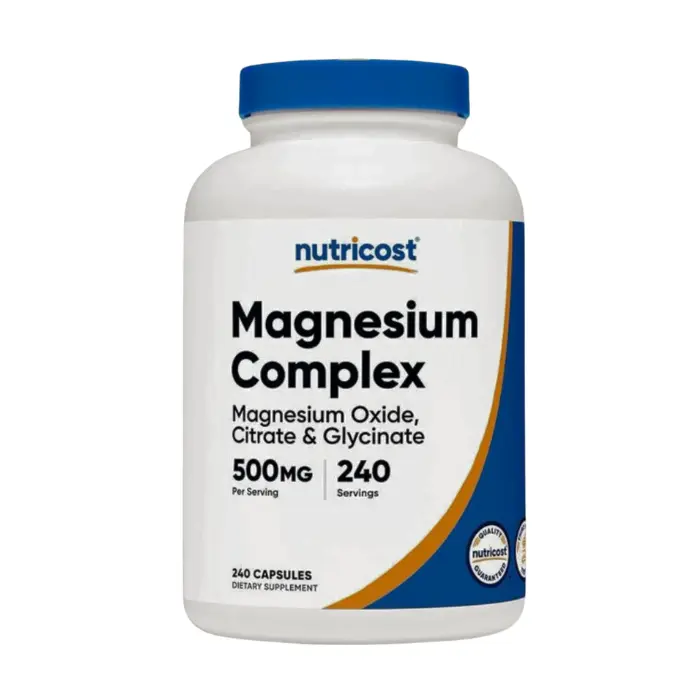 Magnesio Complex 500mg 240 cápsulas Nutricost 