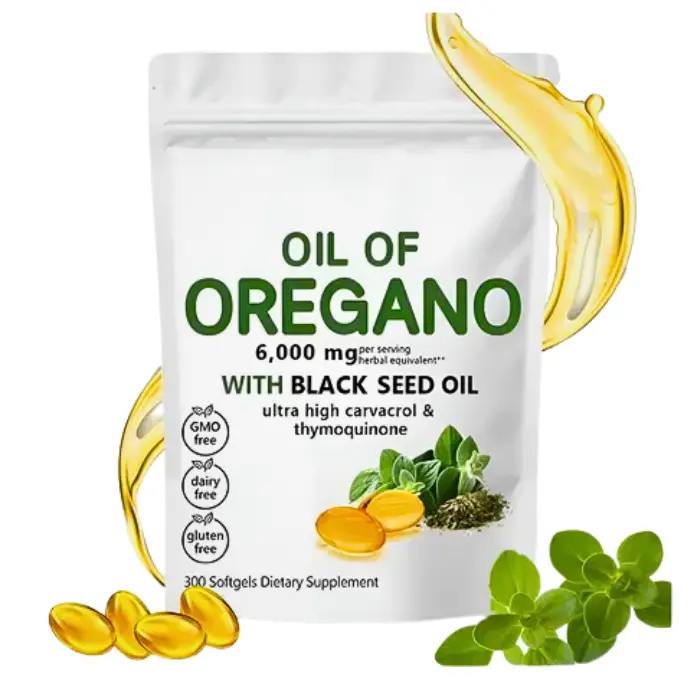 Aceite De Orégano 6000mg 300 Cápsulas Biyode Oil Of
