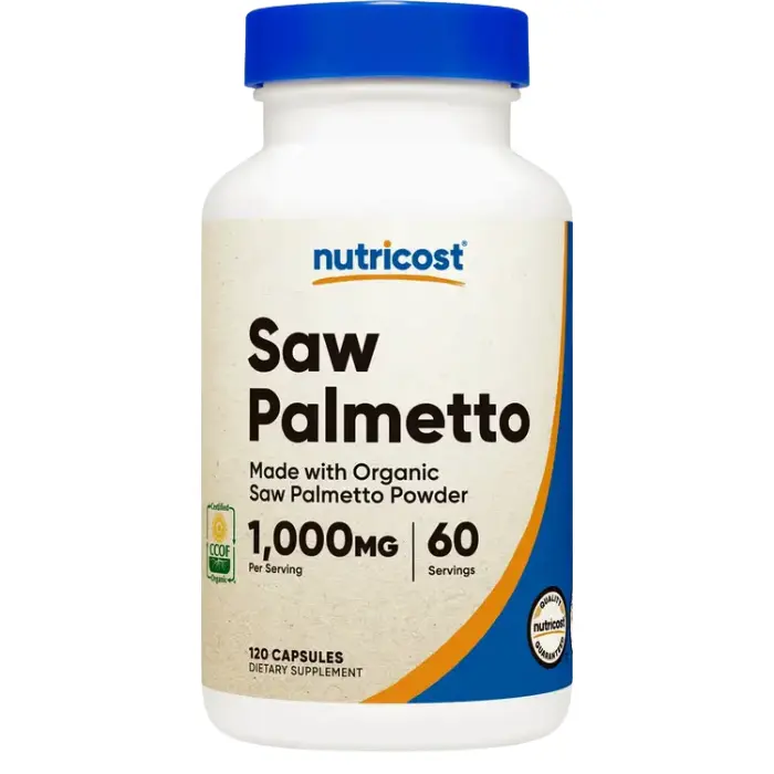 Saw Palmetto 1000mg 120 cápsulas Nutricost 