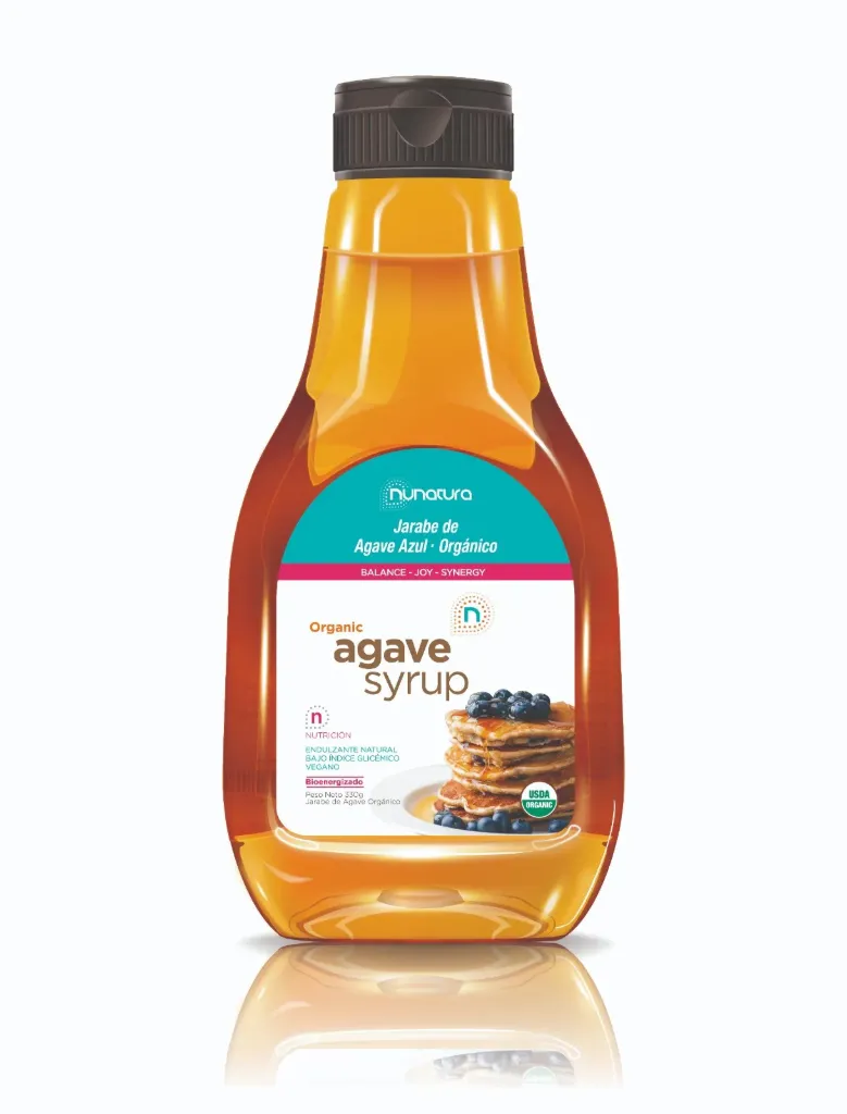 Jarabe De Agave Azul Orgánico 330g Nunatura