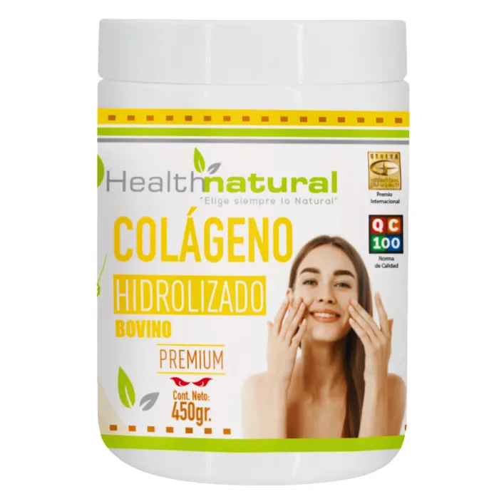 Colágeno Hidrolizado Bovino en Polvo 450g  Health Natural