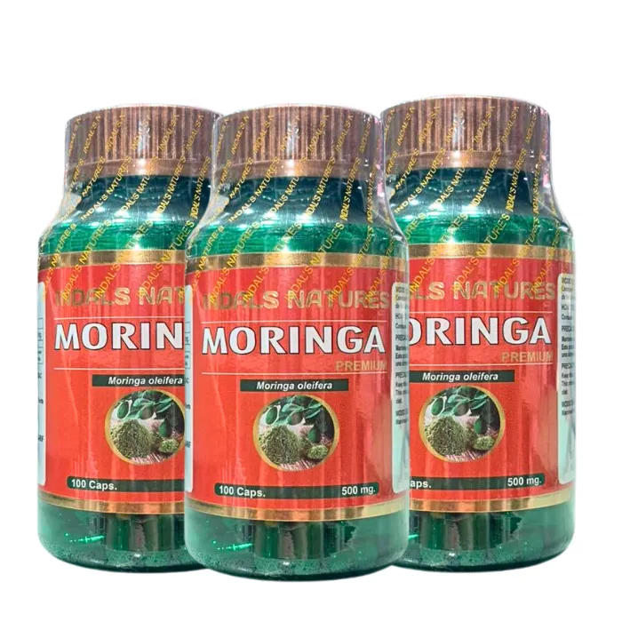 Pack Moringa  500mg 100 caps. Indals Natures (3 Unidades)