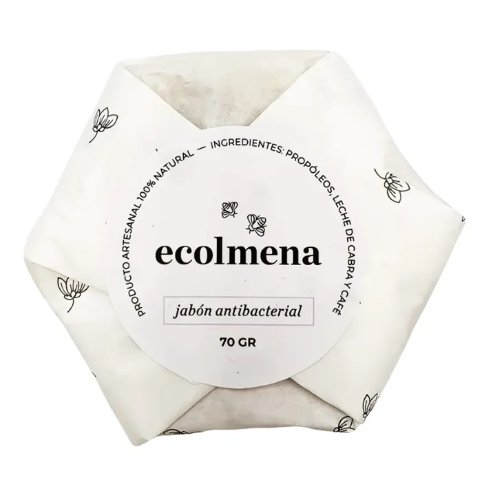 Jabón Antibacterial De Propóleos Y Café 70g Ecolmena