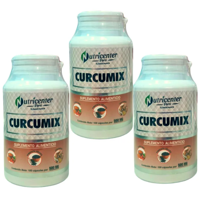 Pack Curcumix 500mg 100 cápsulas Nutricenter (3 Unidades)