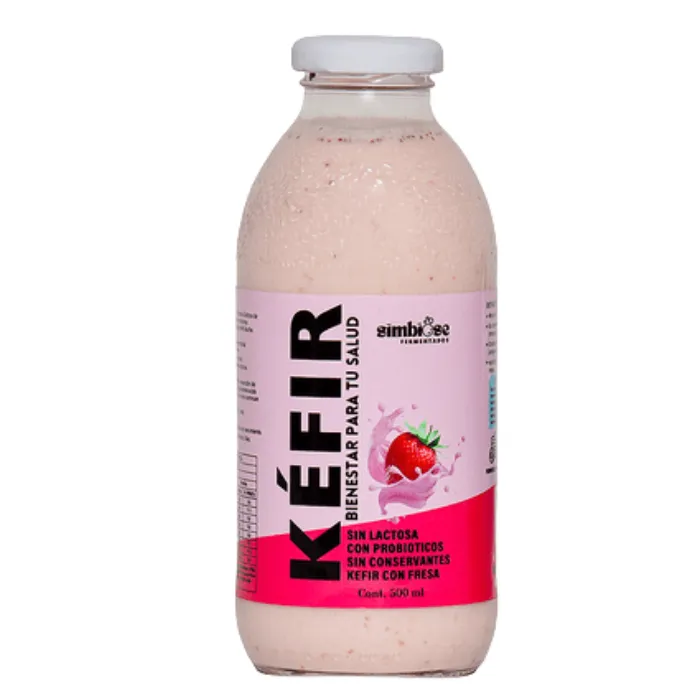 KEFIR DE LECHE CON FRESA 500ML SIMBIOSE