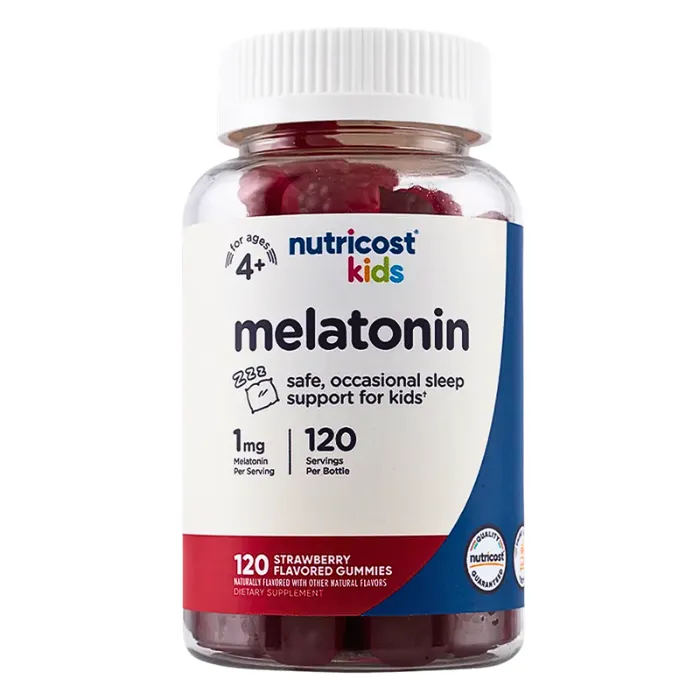 Kids Melatonin 1mg 120 gomitas Nutricost
