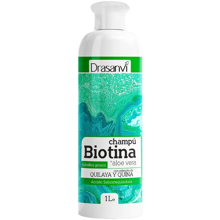 Champú Biotina y Aloe Vera Cabello Graso 1L DRASANVI