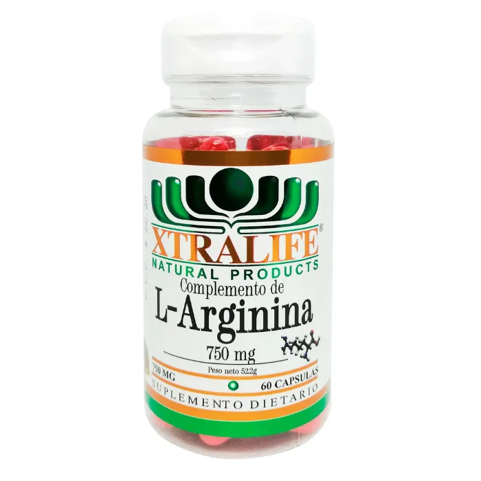 L- Arginina 750mg 60 cápsulas XTRALIFE