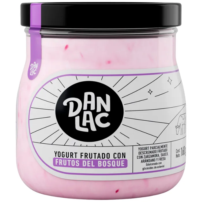 Yogurt Frutado Frutos Del Bosque 160g Danlac