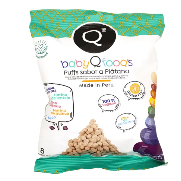 Baby Puff Sabor Plátano 25g  QFoods