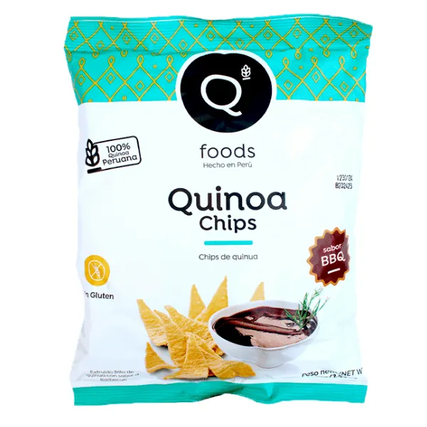 Chips de Quinua sabor BBQ 35g QFOODS