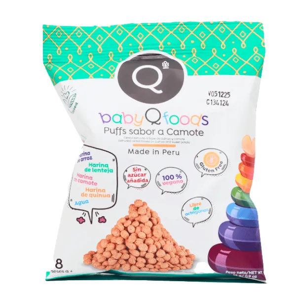 Baby Puffs sabor Camote 25g QFOODS