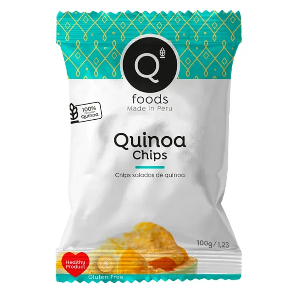 Chips de quinua Natural 100g QFOODS