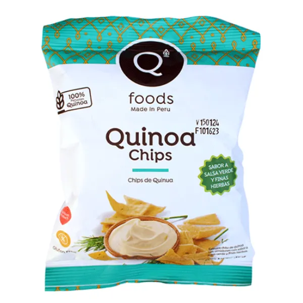 Chips de quinua Finas Hierbas 100g QFOODS
