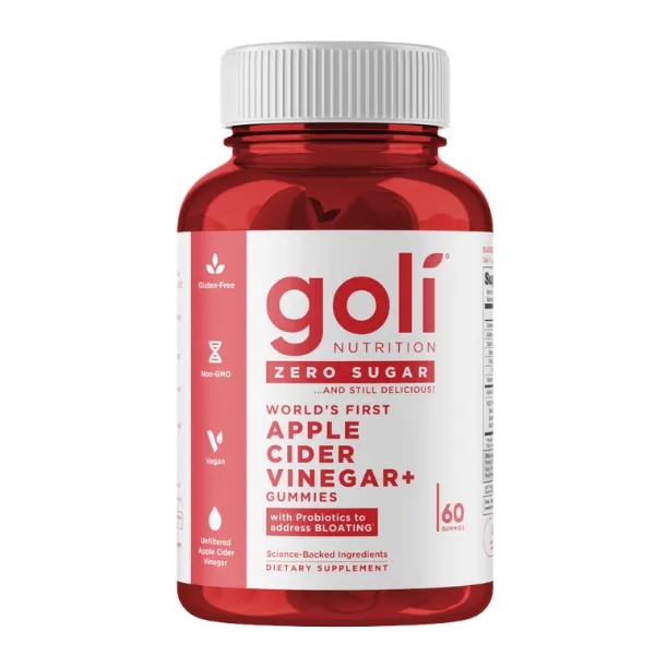 Gomitas de Vinagre de Sidra de Manzana sin azúcar x 60 unidades GOLI