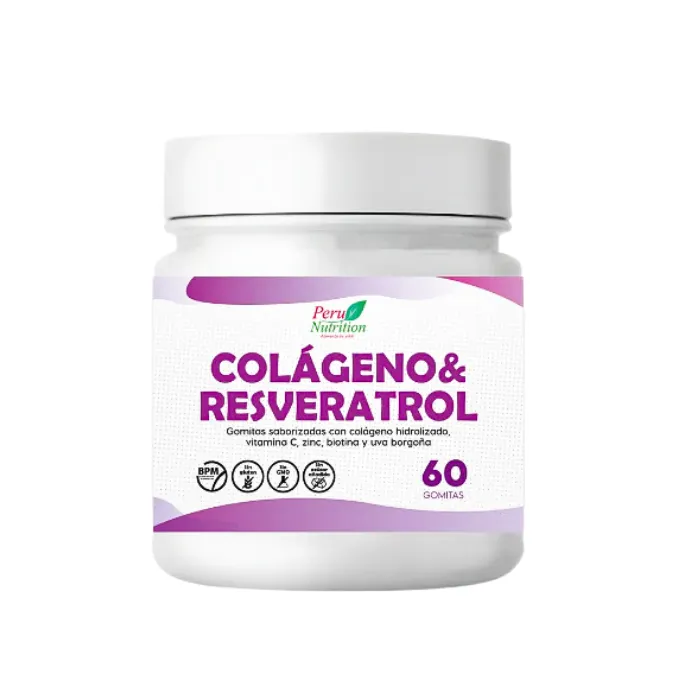 COLAGENO Y RESVERATROL 60 GOMITAS PERU NUTRITION
