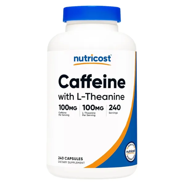 Cafeína con L Teanina 240 Cápsulas  Nutricost
