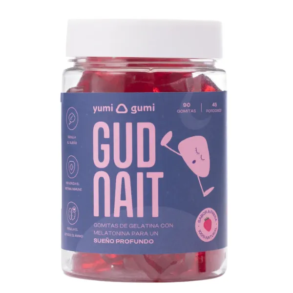Gud Nait 90und Gomitas sabor fresa YUMI GUMI