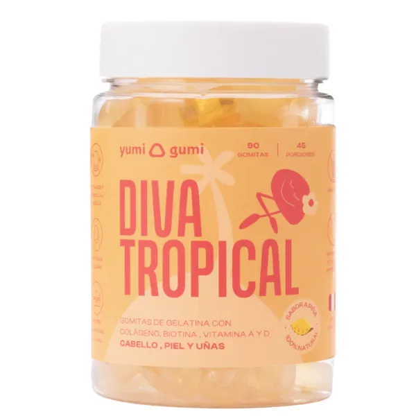 Diva Tropical 90und Gomitas sabor piña YUMI GUMI