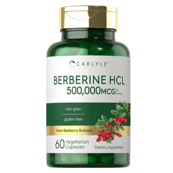 Berberine Hcl 500 000 Mcg 60 capsulas CARLYLE
