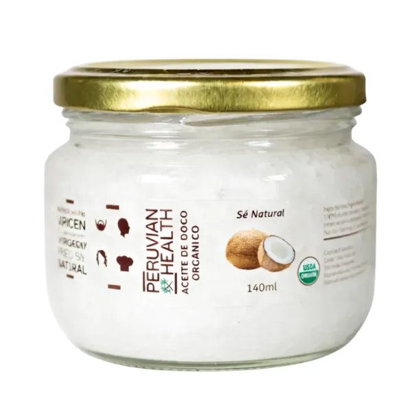 Aceite de Coco Virgen Orgánico 120ml Peruvian Health