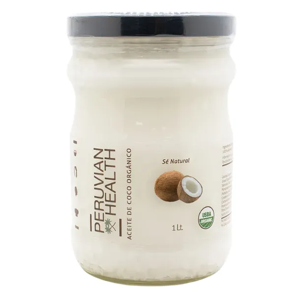 Aceite de Coco Virgen Orgánico 1Lt Peruvian Health