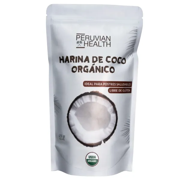Harina de Coco Orgánico 450g Peruvian Health