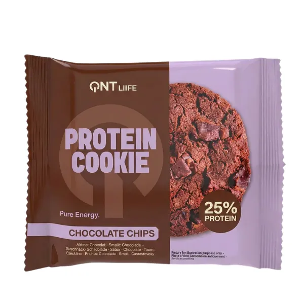 Galletas de Proteína chocolate chips 60gr QNT