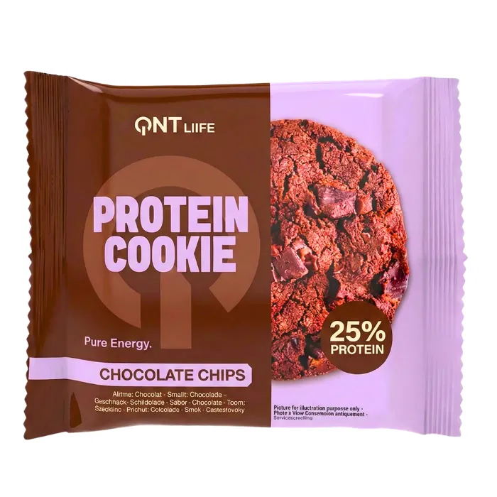 Galletas de Proteína chocolate chips 60gr QNT