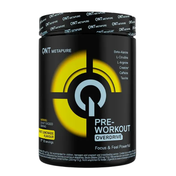 Pre-Workout Metapure Overdrive LIMON 390g QNT