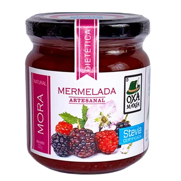 Mermelada de Mora con stevia 220g OXAMANIA