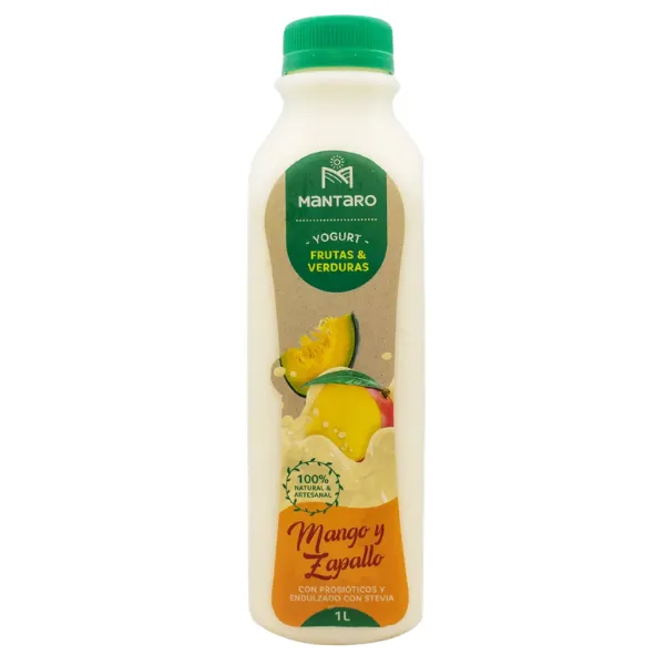 Yogurt Probiotico Mango Zapallo 1L Mantaro