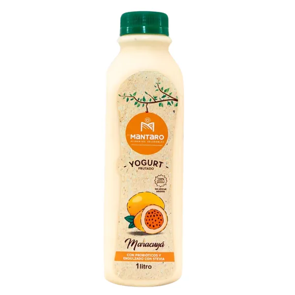 Yogurt Probiotico Maracuyá 1L Mantaro