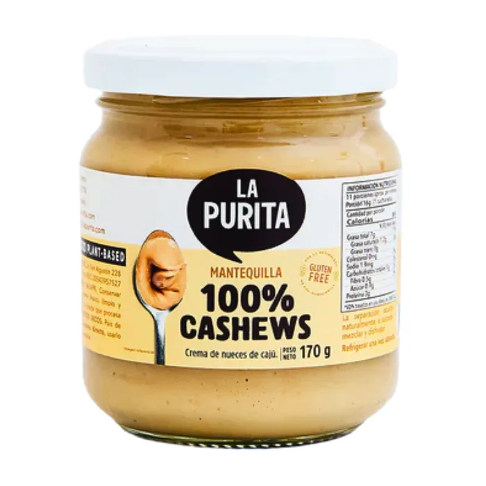 Mantequilla 100% Cashews 170g La Purita