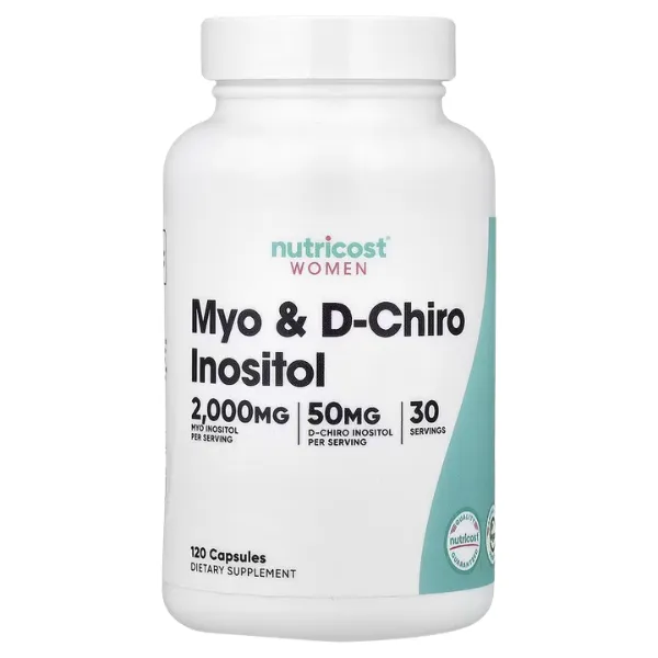 Myo & D-Chiro Inositol 2000mg 120capsulas Nutricost
