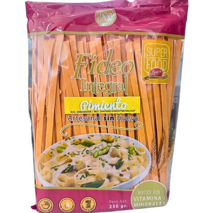 Fideo Integral de Pimiento 250g Gopal