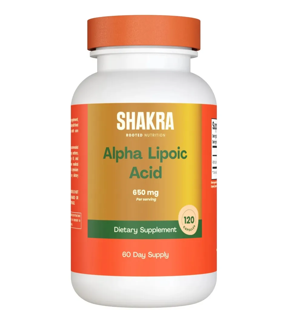 Acido Alfa Lipoico 650mg 120 Capsulas Shakra
