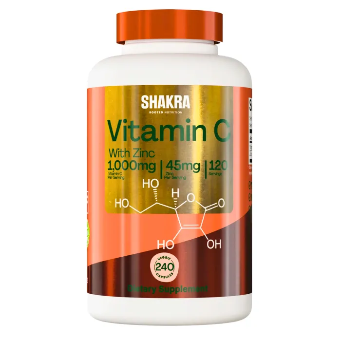 Vitamina C con Zinc 1000mg 240 Capsulas Shakra