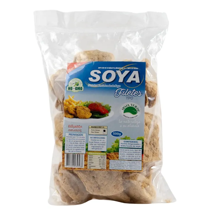 Carne de Soya Filete (Pollo) 500g HOJA VERDE