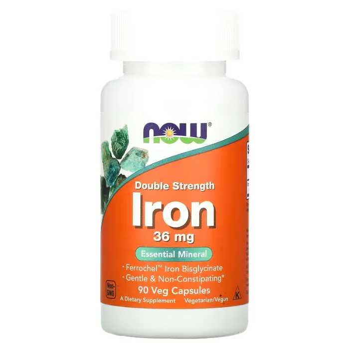 Iron 36mg 90 capsulas NOW