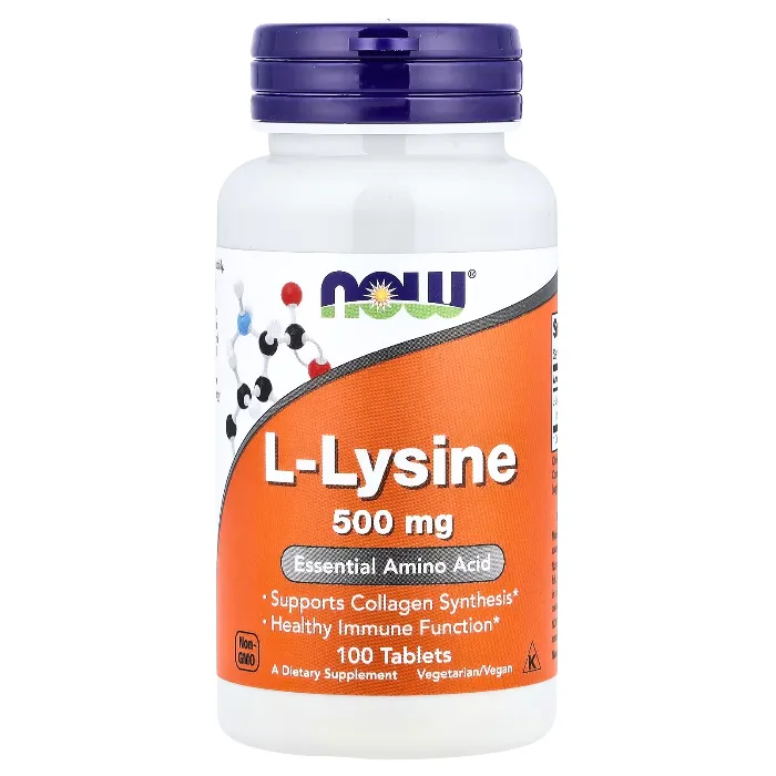 L- Lisina 500mg 100 Tabletas Now